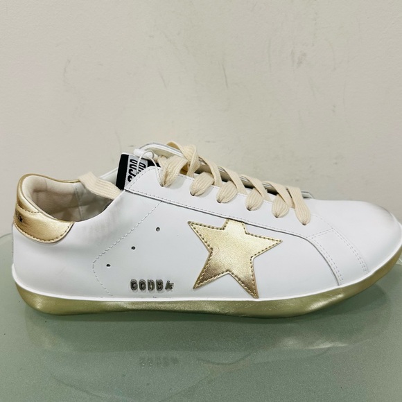 Men's Sneakers Leather Super Star‎ Francy Sports Shoes Golden size EU 44/US 10